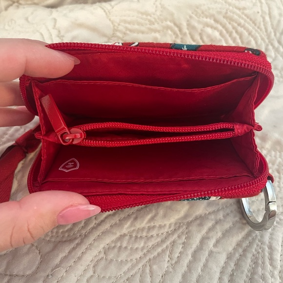 Vera Bradley Red Cat Print Coin Pouch - Picture 4 of 4